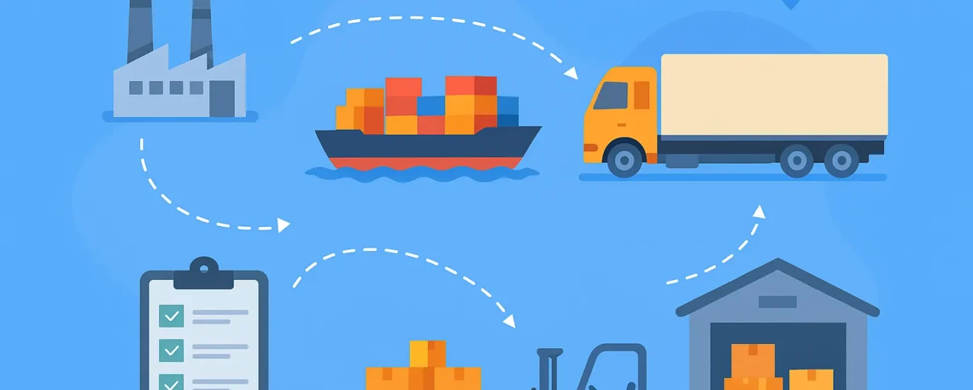 Supply Chain & Peran Trucking 1 ilustrasi supplychain trucking